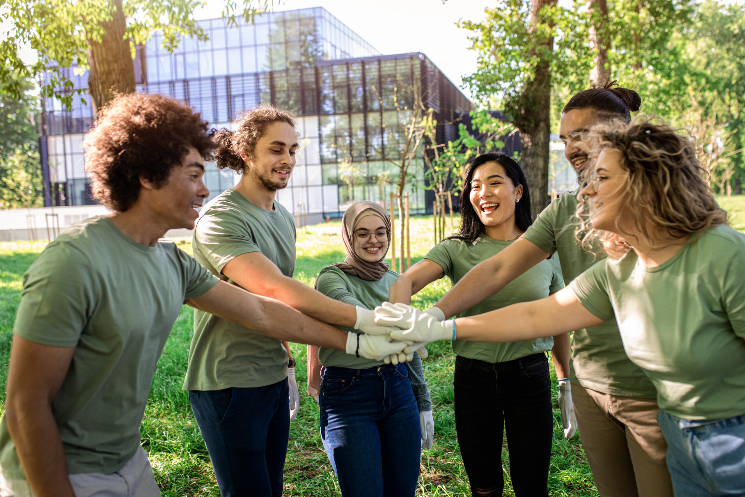Voluntários da Associação Vida e Paz